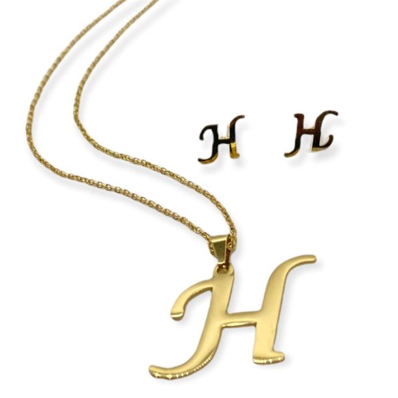 Jewelry - Set Stainless Steel Guaranteed Letter H